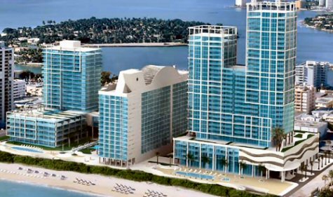 Canyon Ranch Living, North tower on far right - Artist Rendering