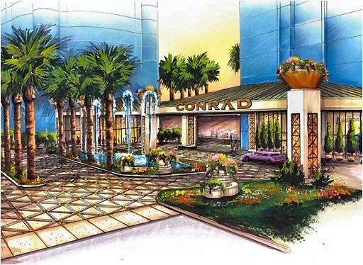 The Conrad Majestic will be built on the Las Vegas Strip, replacing the old La Concha Hotel, across from The Stardust.