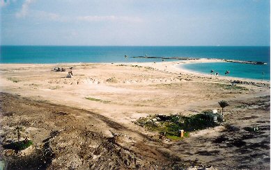 The site where The Residences at Atlantis will one day grace the shore