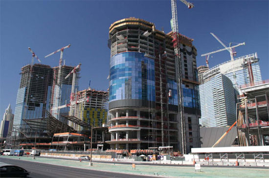 mgm mirage citycenter las vegas construction update october 2008 harmon hotel 550x365