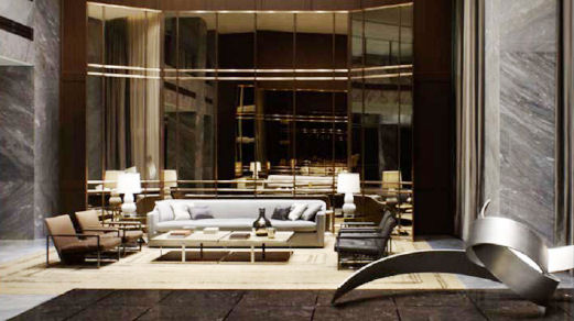 Lobby at the Trump Hollywood