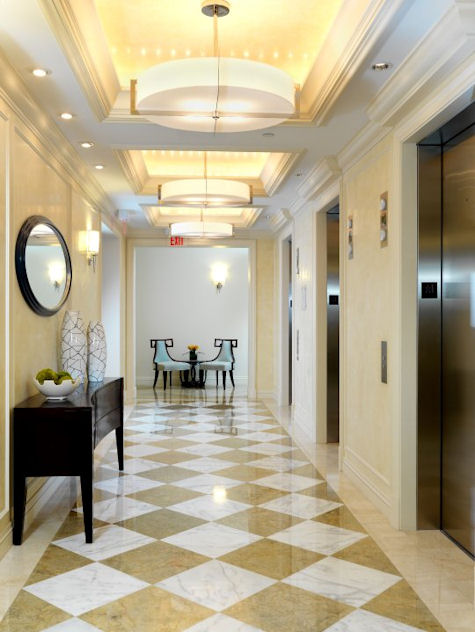 Water's Edge, elevator lobby