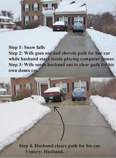 snow driveway