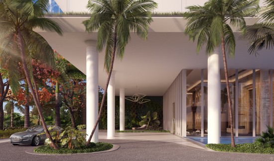 An elegant porte cochère entry will welcome residents to 3900 Alton.